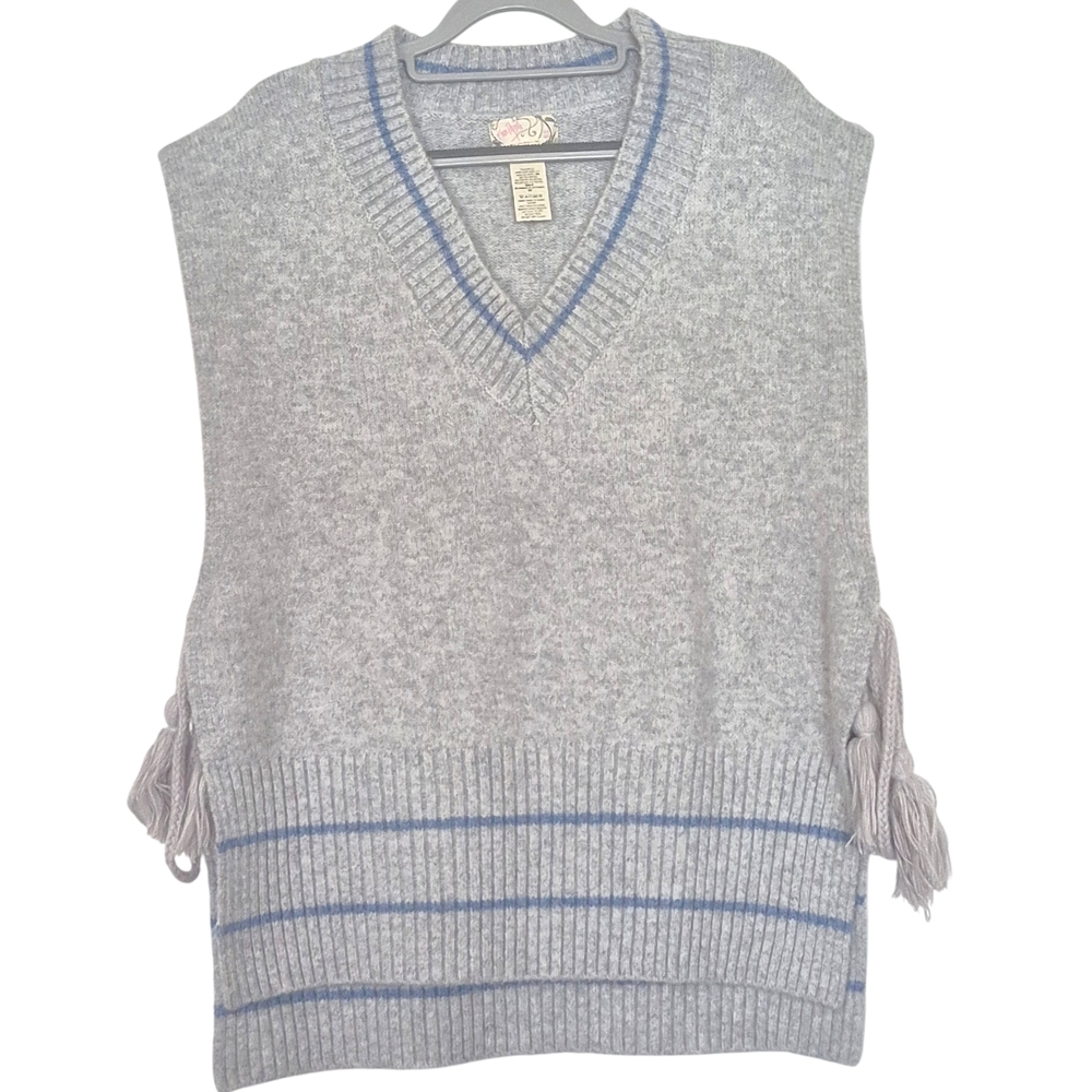 Free People All Star Stripe Poncho One Size - Picture 4 of 8